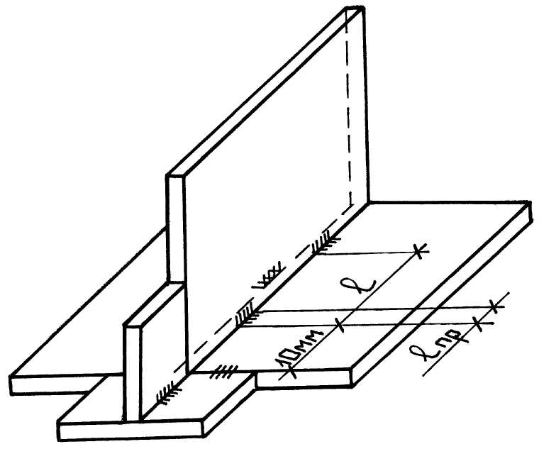 Наложение прихваток. Тавровое соединение сварка чертеж. Ребро жесткости сварного шва. Порядок сварки двутавровой балки. Прихватки таврового соединения.